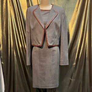 ✨🖤 Chic Shift Dress with Matching Jacket by Albert Nipon 🖤✨